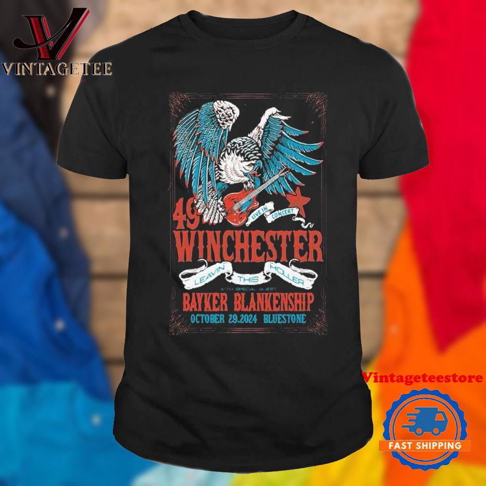49 Winchester Live In Concert Leavin This Holler Bayker Blankenship October 29 2024 Bluestone Vintage T Shirt
