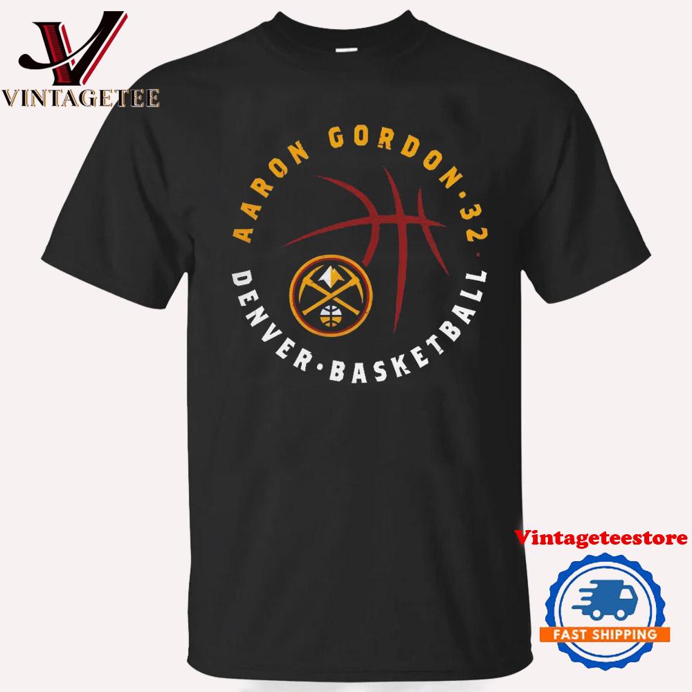 Aaron Gordon 32 Player Ball Denver Nuggets Basketball Vintage T Shirt
