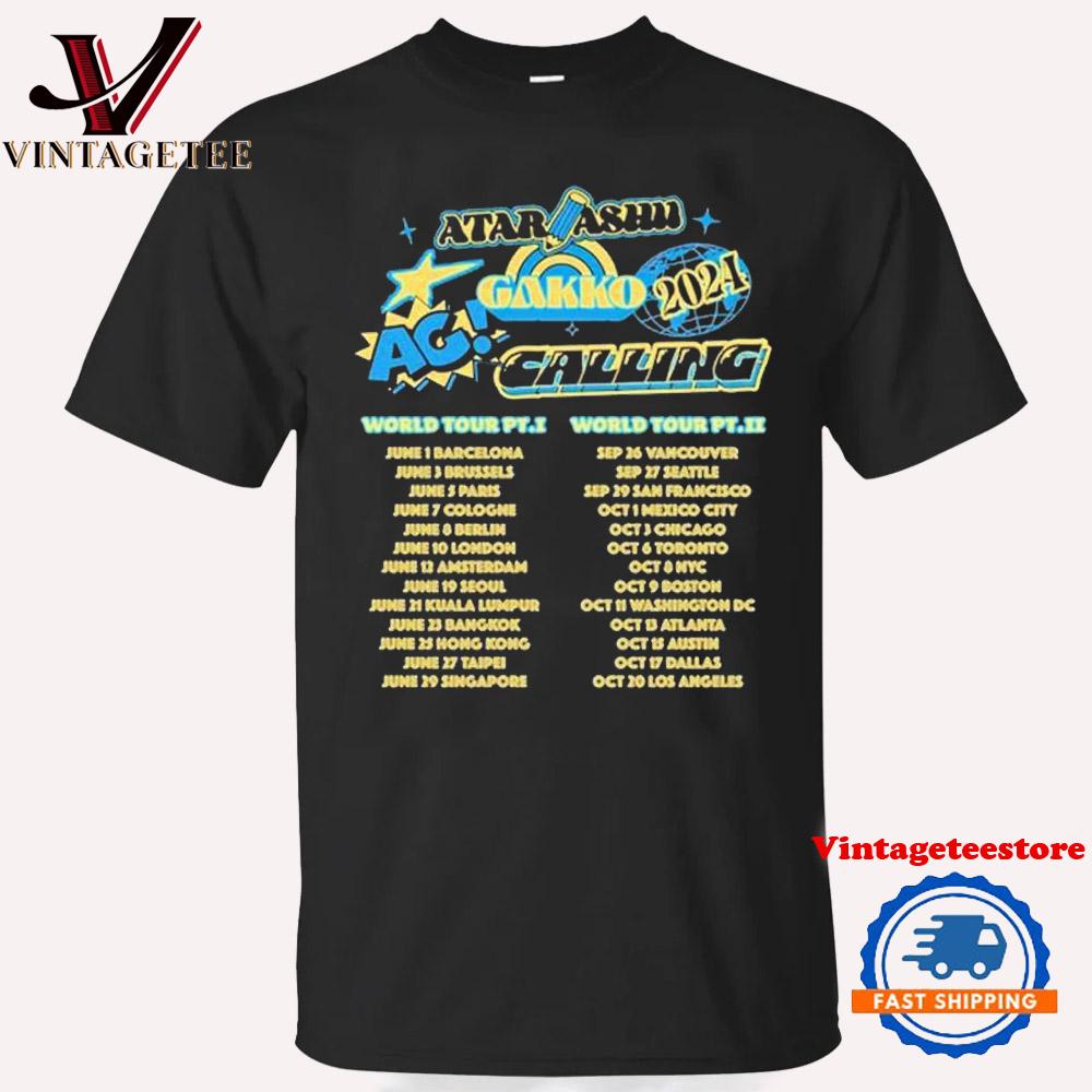AG Calling 2024 Atarashii World Tour Vintage T Shirt