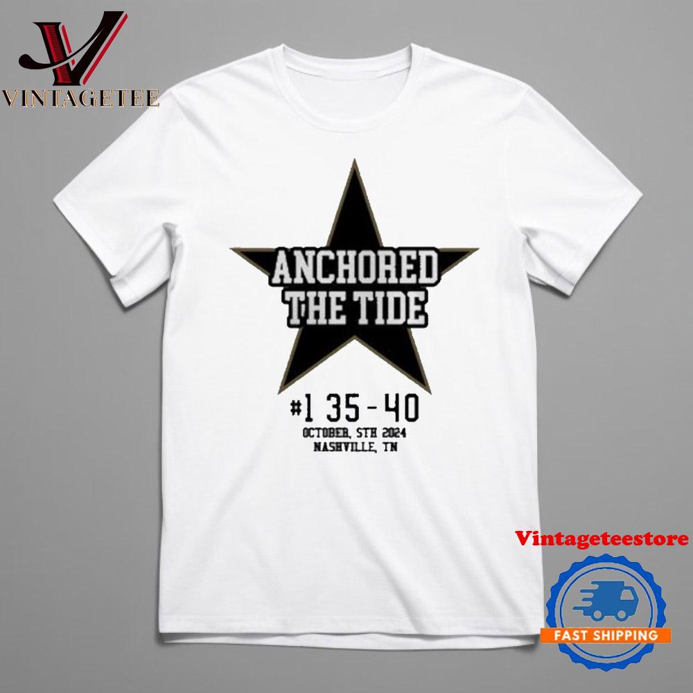 Anchored The Tide Nashville, TN White 2024 Vintage T Shirt