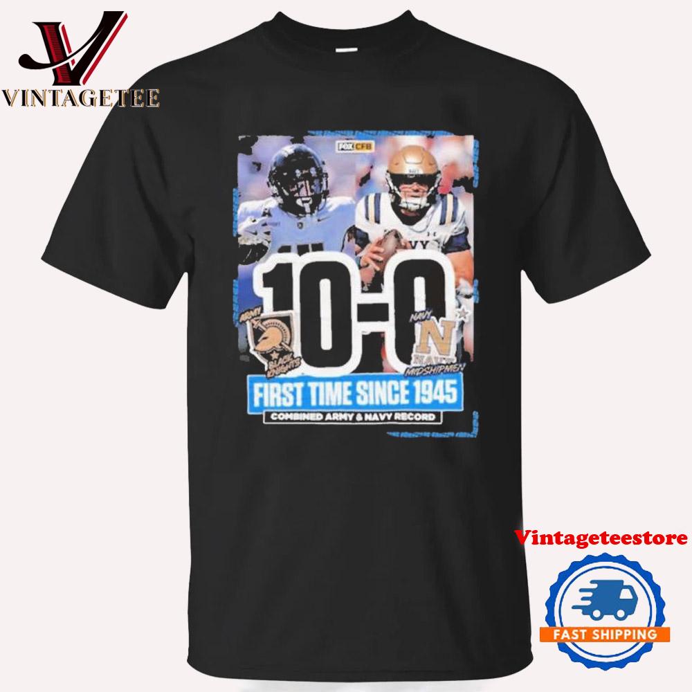 Army Black Knights Wins 10 0 Navy Midshipmen Football 2024 Game Final Score Vintage T Shirt