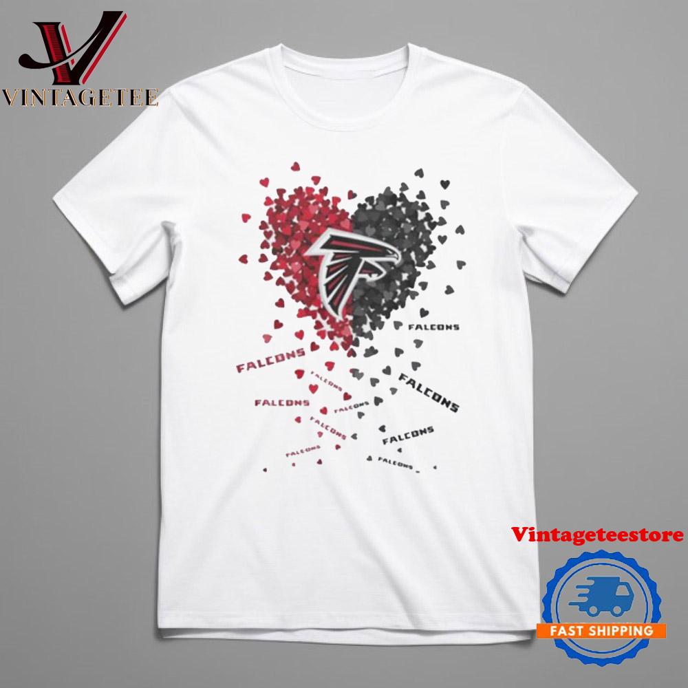 Atlanta Falcons Heart Vintage T-Shirt