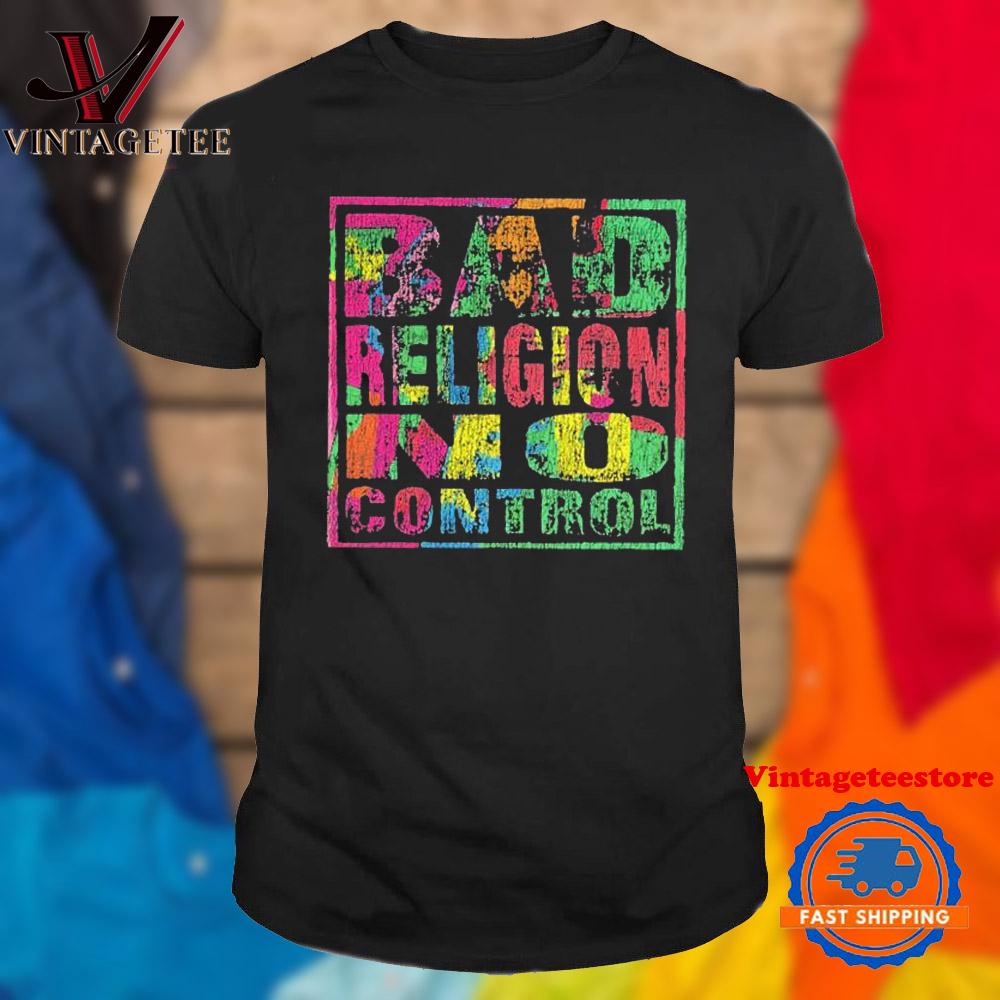 Bad Religion No Control Cover Rainbow Album Vintage T Shirt Bad Religion No Control Cover Rainbow Album Vintage T Shirt