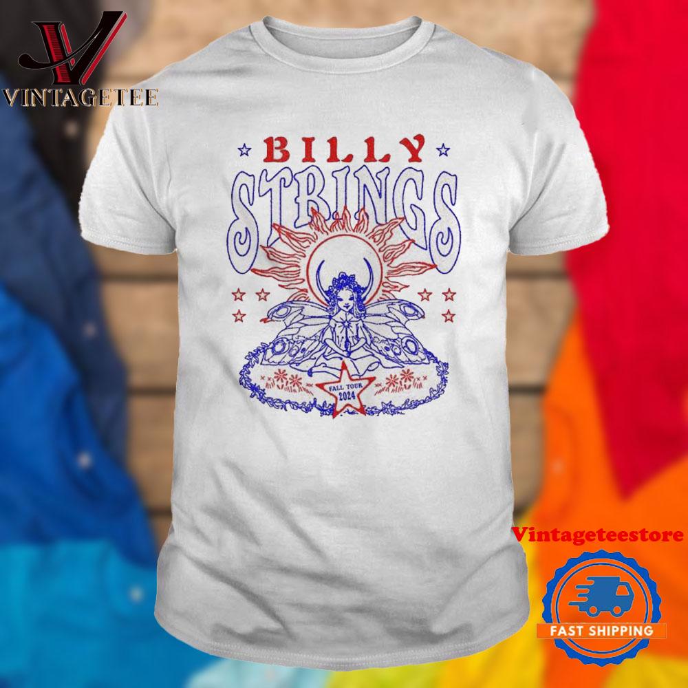 Billy Strings Fall Tour 2024 Fairy Benefiting Rock Vintage T Shirt