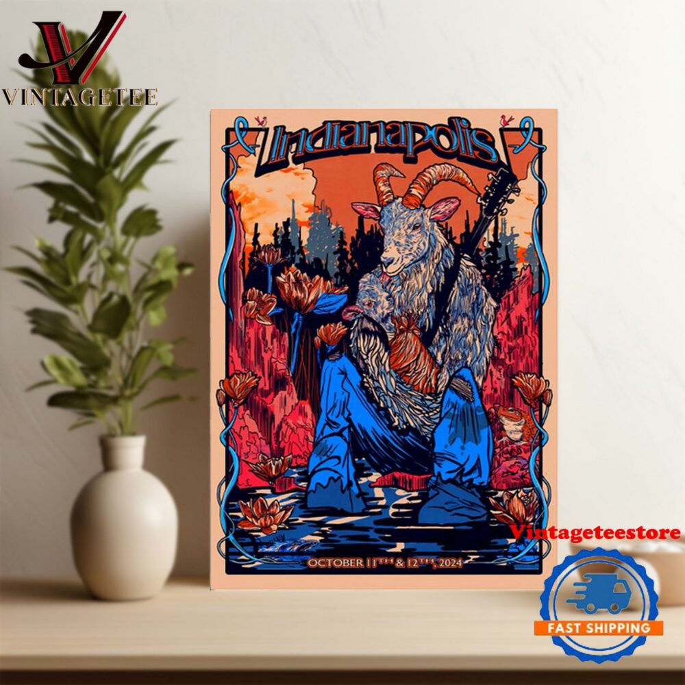 Billy Strings On Oct 11-12 2024 At Gainbridge Fieldhouse In Indianapolis IN Poster Canvas Art