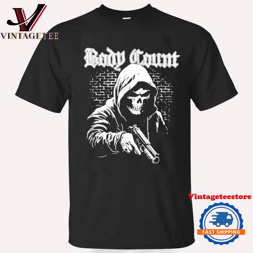 Body Count Hooded Skull Vintage T Shirt