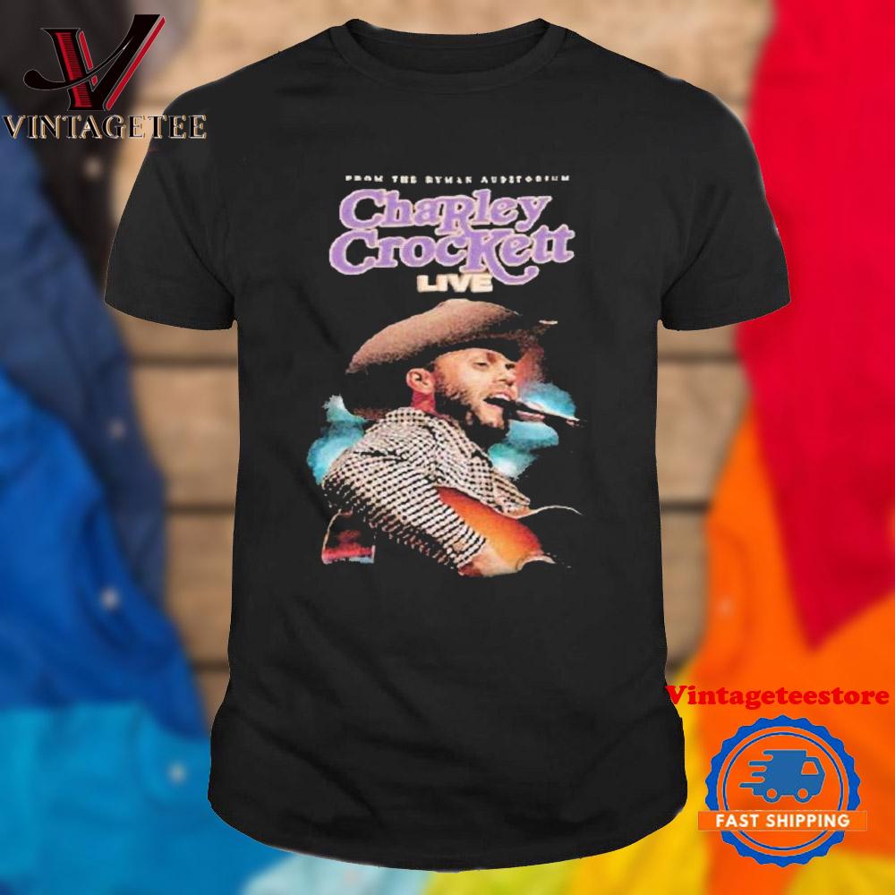 Charley Crockett Live From The Ryman Auditorium Guitar Vintage T Shirt