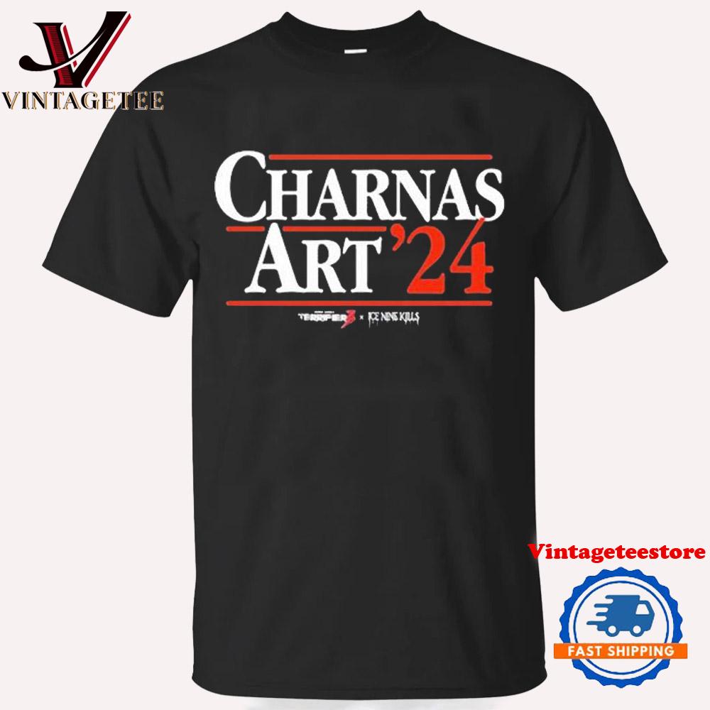 Charnas Art ’24 Ice Nine Kills X Terrifier 3 Vintage T Shirt