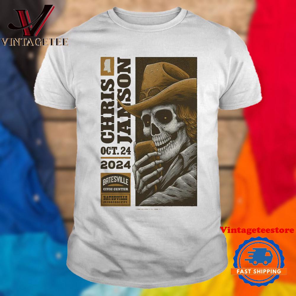 Chris Janson At Batesville Civic Center In Batesville, MS On October 24 2024 Vintage T Shirt