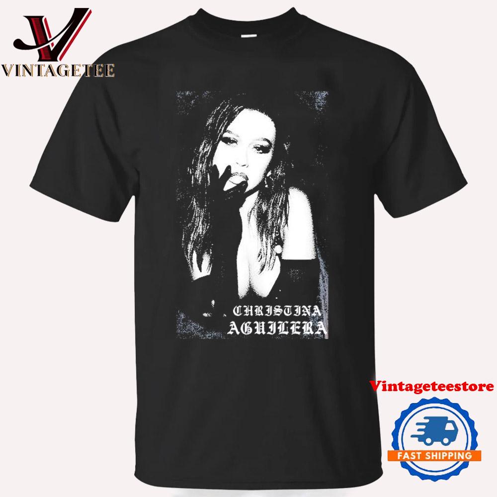 Christina Aguilera Portrait Vintage T Shirt