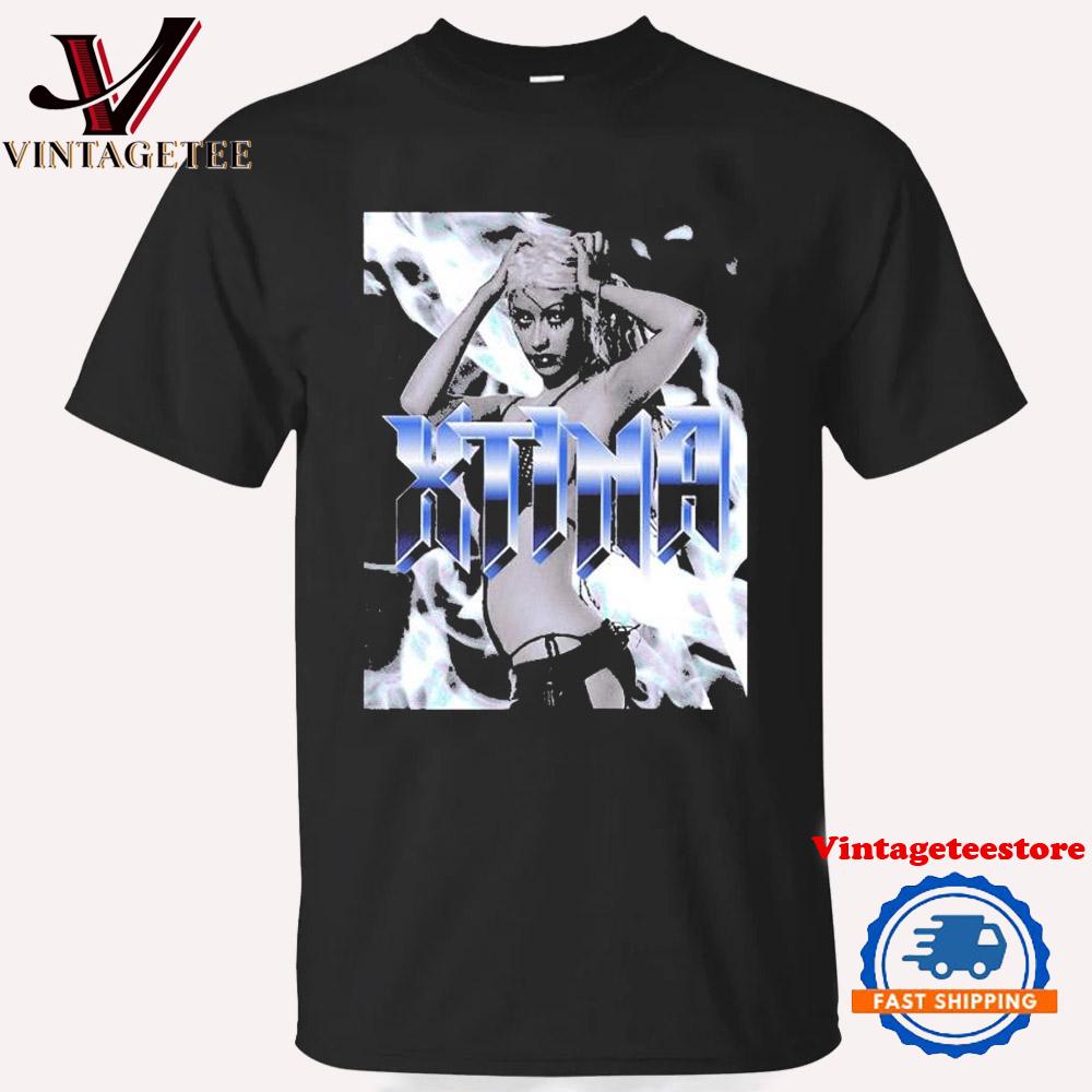 Christina Aguilera Xtina Stripped 20th Anniversary Vintage T Shirt
