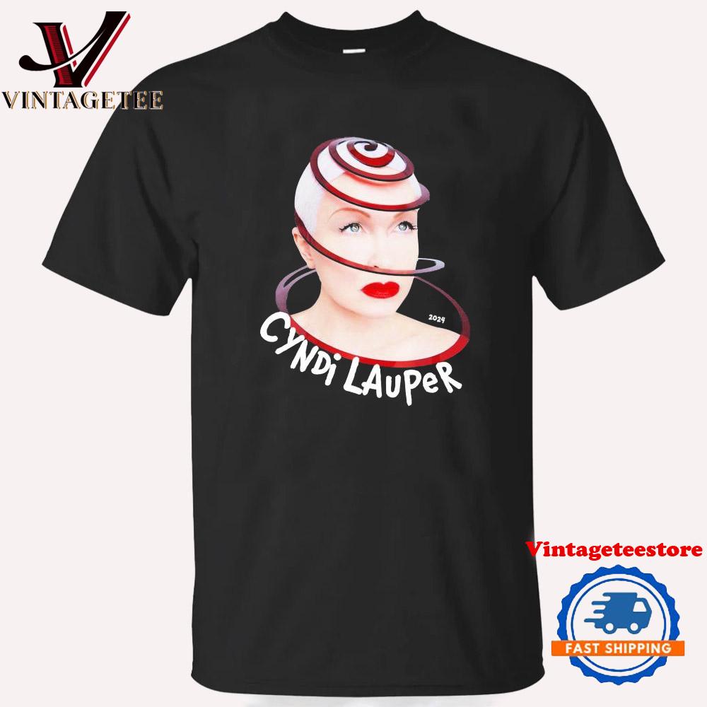 Cyndi Lauper Girls Just Wanna Have Fun Farewell Spiral Tour 2024 Vintage T Shirt