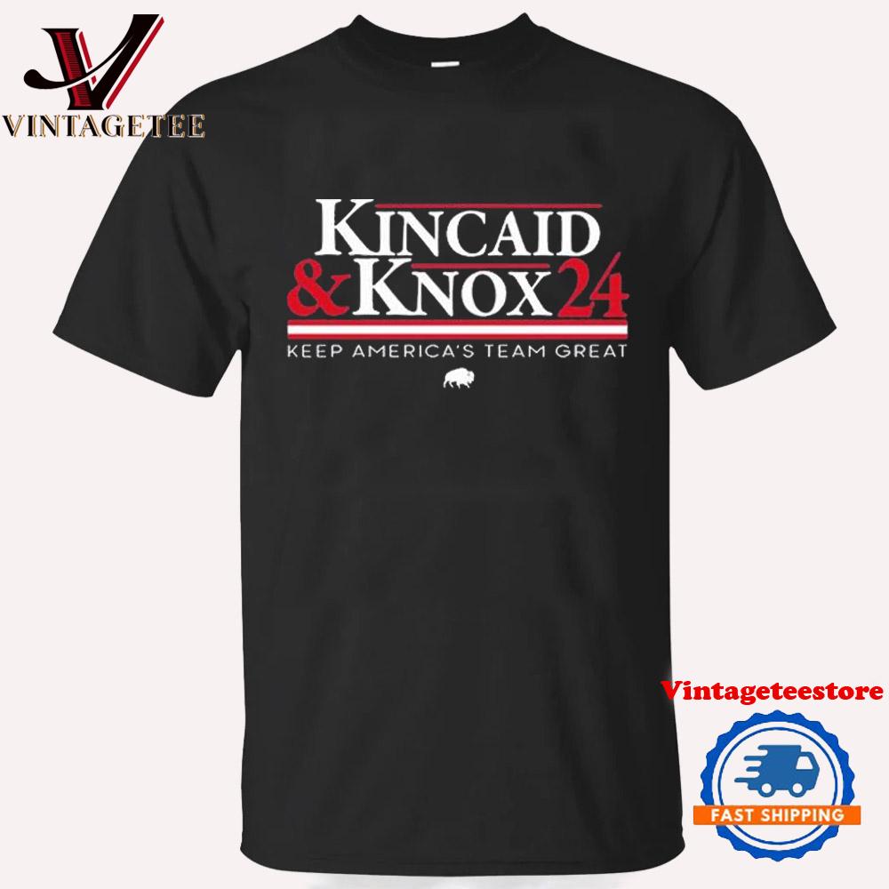 Dalton Kincaid And Dawson Knox 2024 Keep America’s Team Great Buffalo Bills Vintage T Shirt