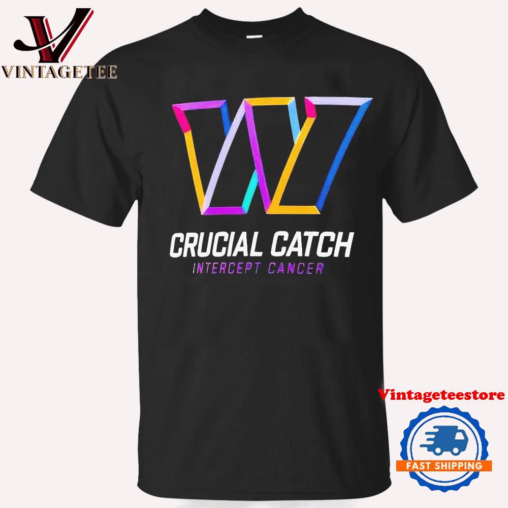 Dan Quinn Washington Commanders Crucial Catch Intercept Cancer Vintage T Shirt