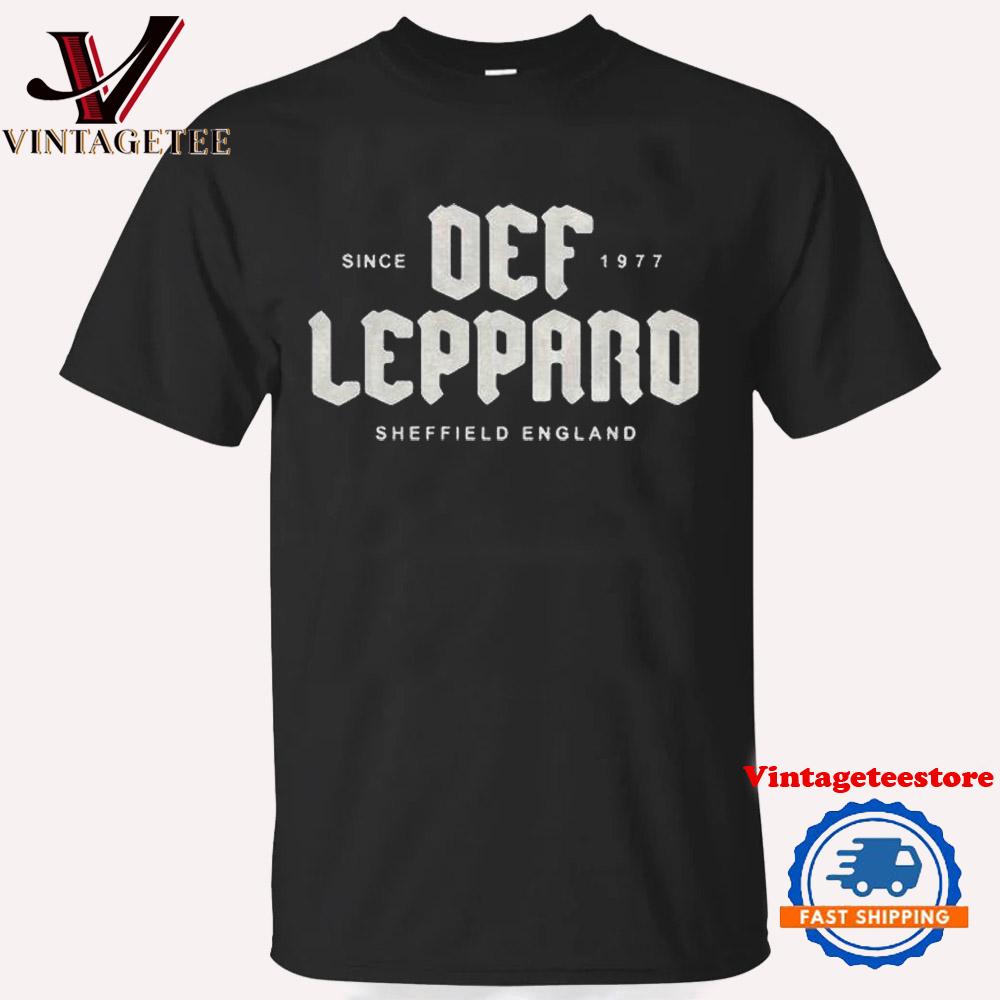 Def Leppard Sheffield England Since 1977 Vintage T Shirt