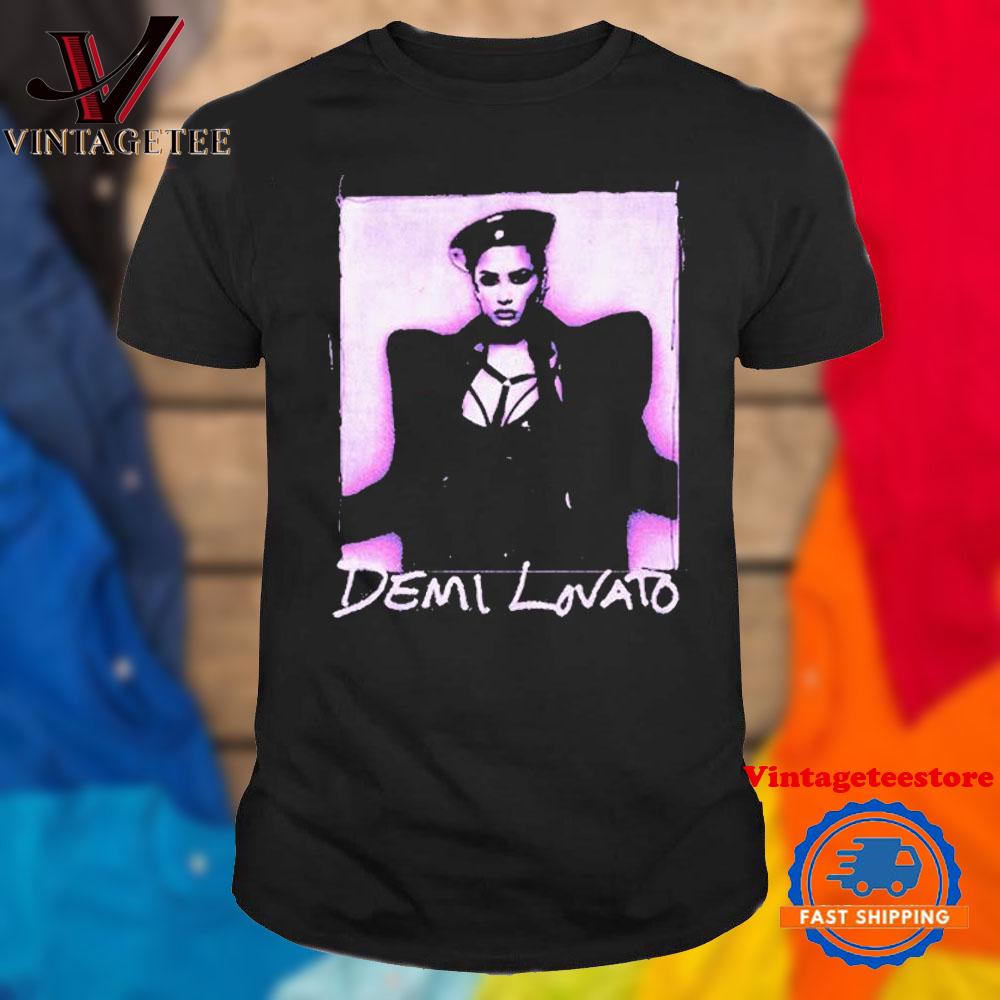 Demi Lovato Lilac Gradient Photo Vintage T Shirt