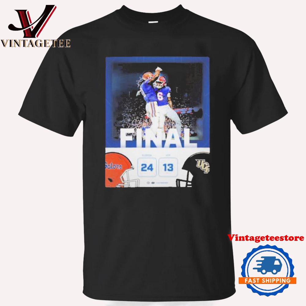 Florida Gators Wins 24 13 Ucf Football 2024 Game Final Score Vintage T Shirt