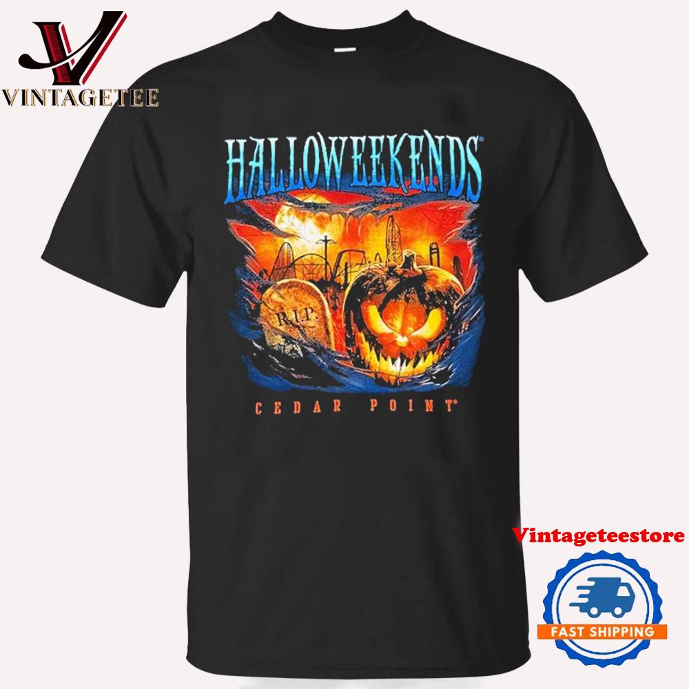 HalloWeekends Cedar Point Pumpkin Rage Vintage T Shirt