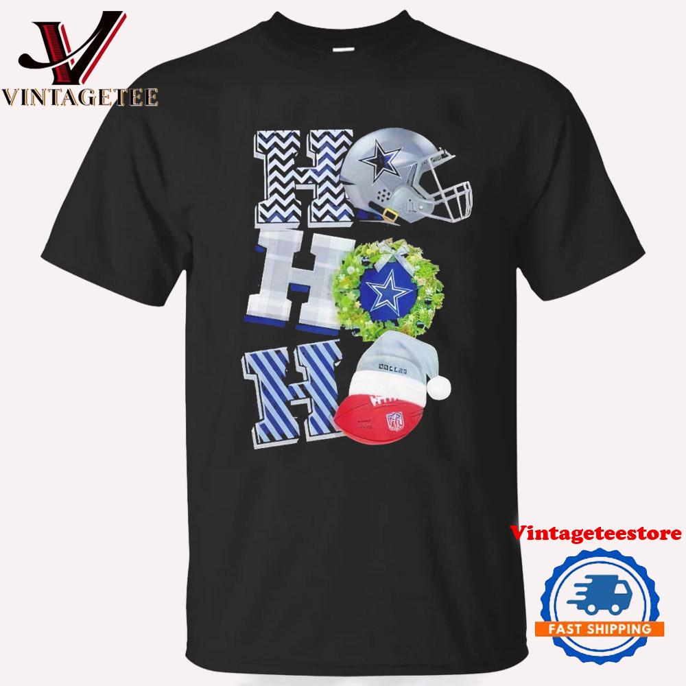 Ho ho ho Dallas Cowboys Christmas 2024 Vintage T Shirt