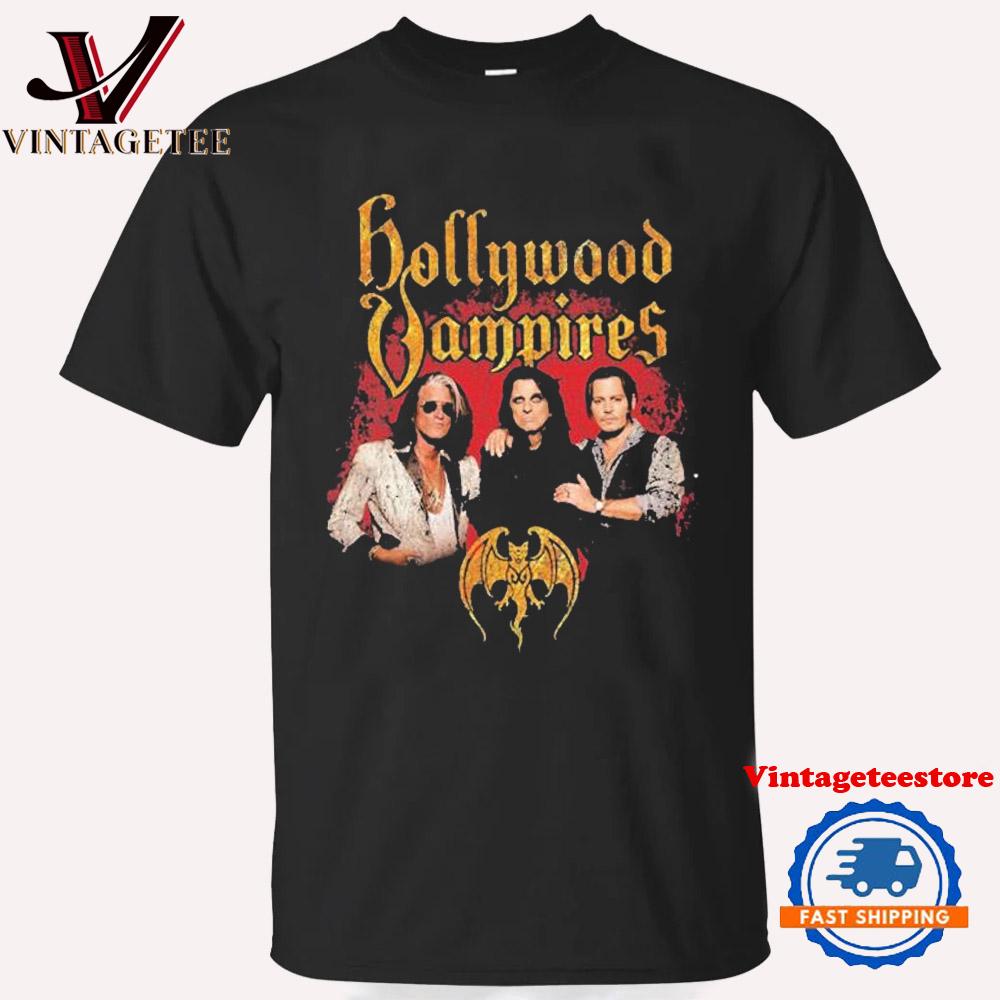 Hollywood Vampires Raise The Dead Vintage T Shirt