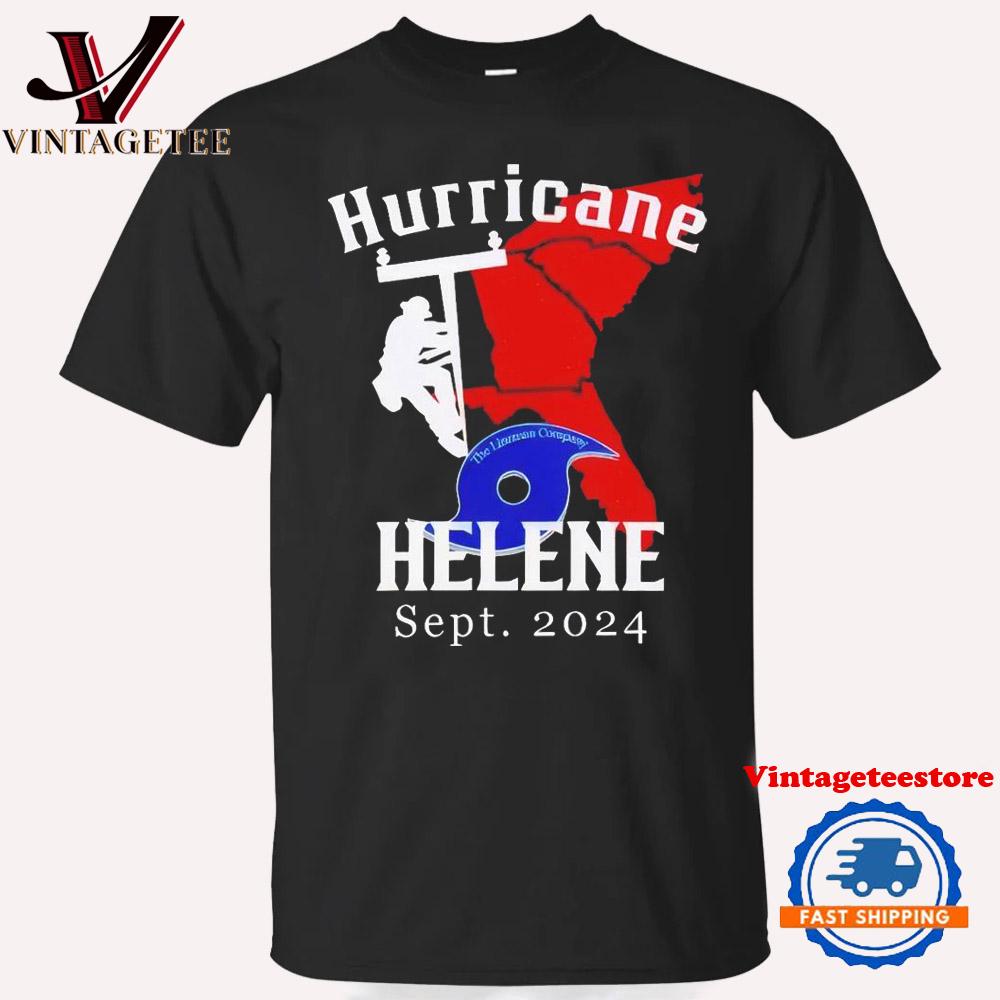 Hurricane Helene American Lineman Journeyman Vintage T Shirt
