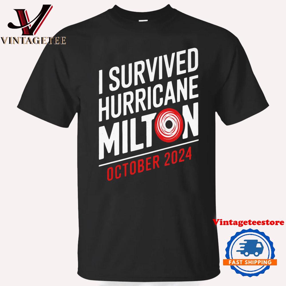 I Survived Hurricane Milton Vintage T Shirt