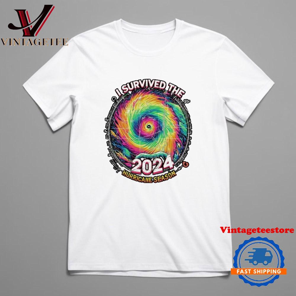 I Survived The 2024 Hurricane Season Vintage T Shirt