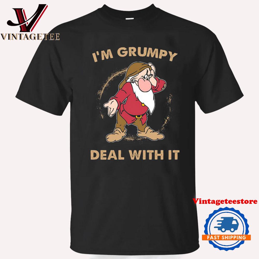 I'm Grumpy Deal With It Disney Movies T Shirt