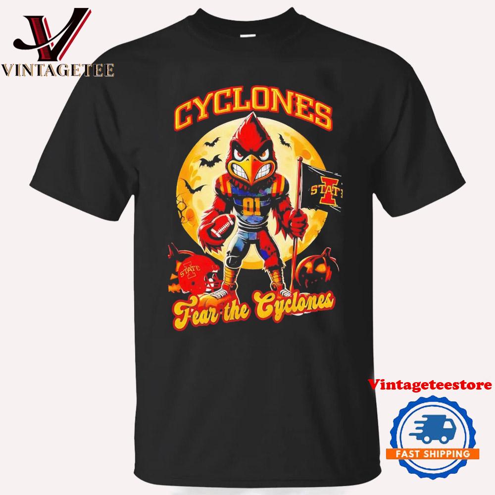 Iowa State Cyclones Fear the Cyclones Halloween Vintage T-Shirt