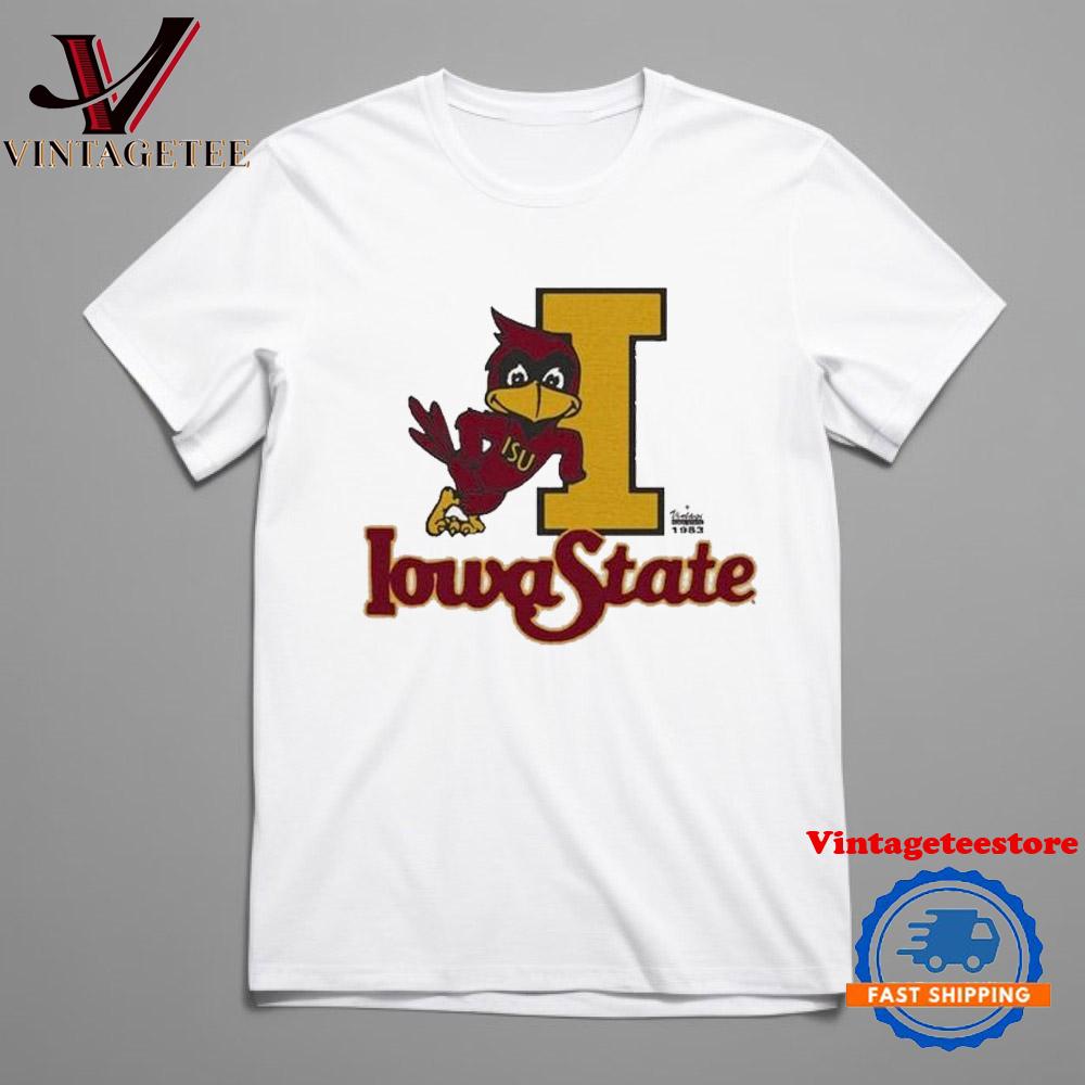 Iowa State Leaning Cyclones Mascot Vintage T Shirt