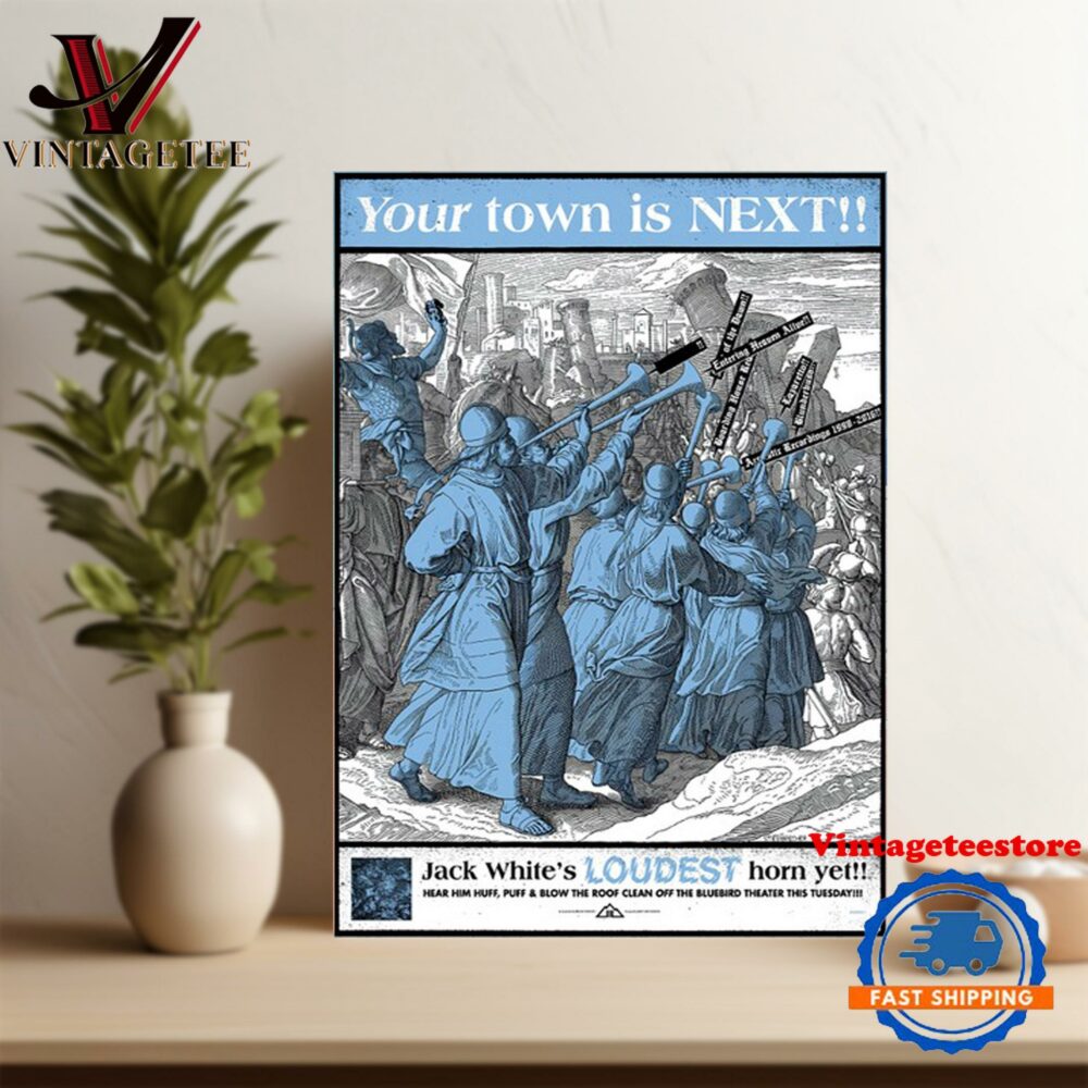 Jack White At Bluebird Theater In Denver CO On Oct 8 2024 Event Poster Canvas Art