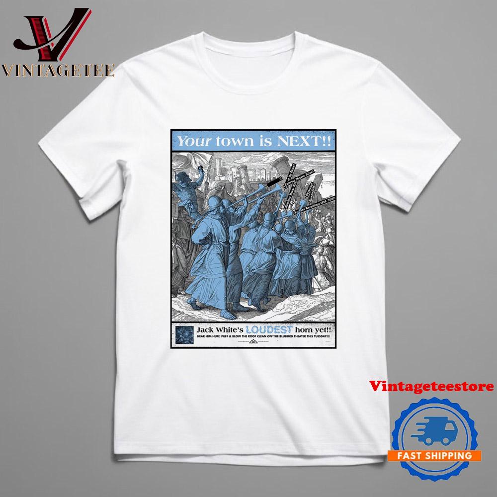 Jack White At Bluebird Theater In Denver CO On Oct 8 2024 Event Vintage T Shirt