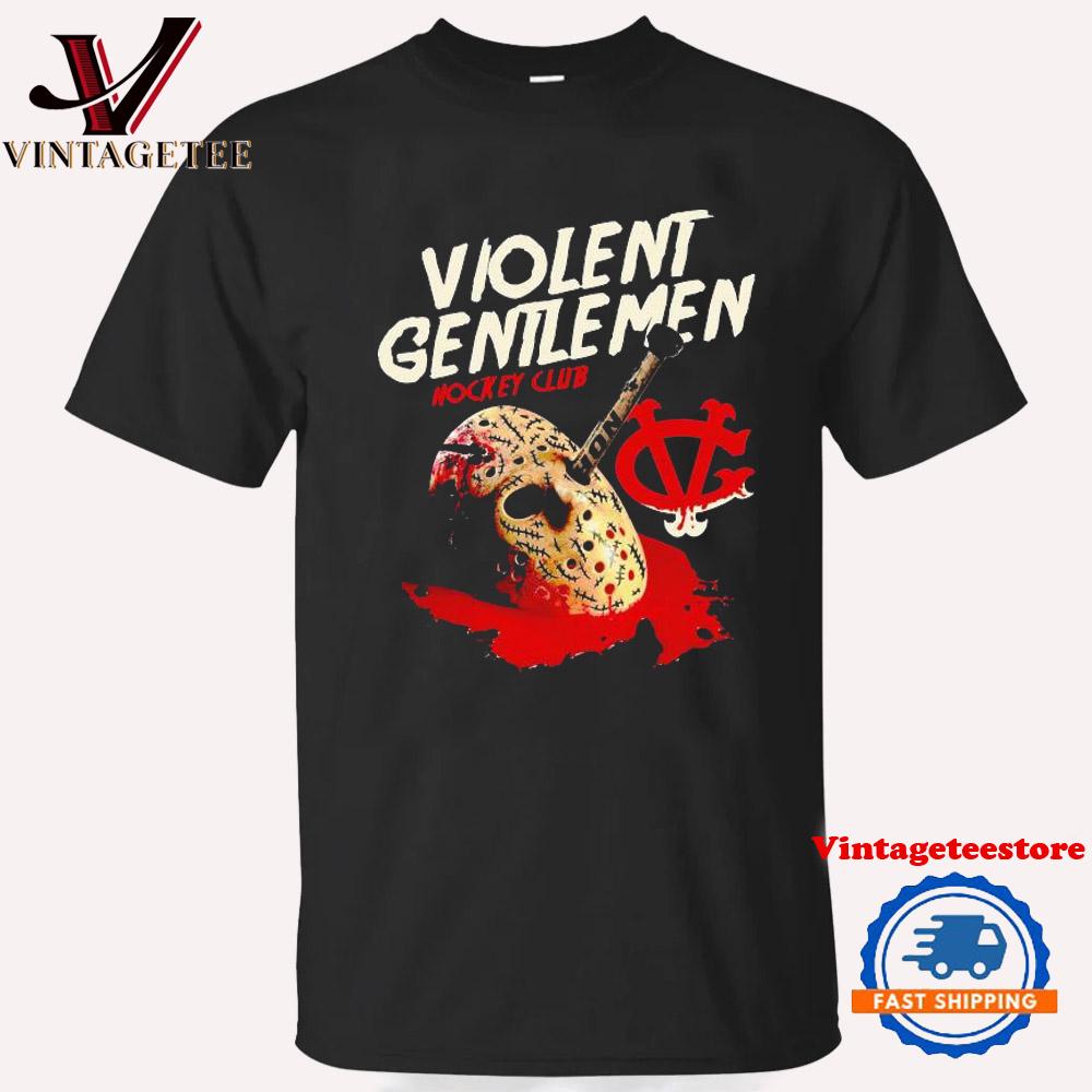 Jason Cheevers Mask Violent Gentlemen Hockey Club Jason Voorhees T Shirt