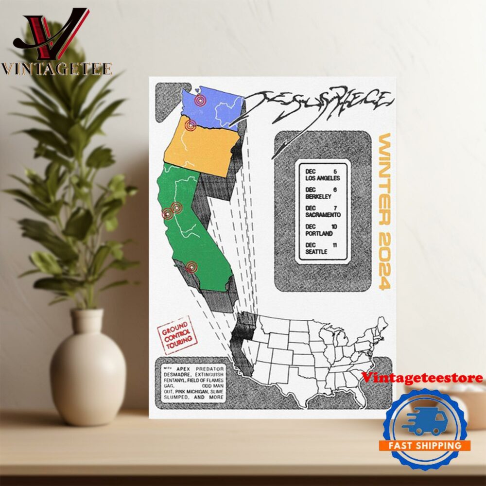 Jesus Piece West Coast December 2024 Event Poster Canvas Art