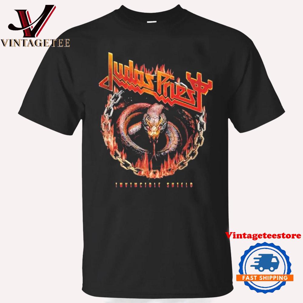 Judas Priest Invincible Shield Tour 2024 Vintage T Shirt