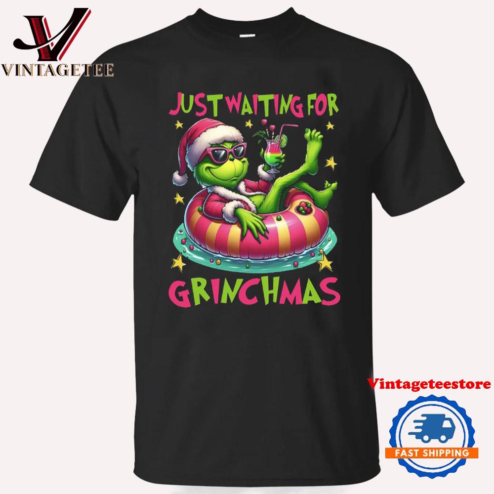 Just Waiting For Grinchmas Vintage T Shirt