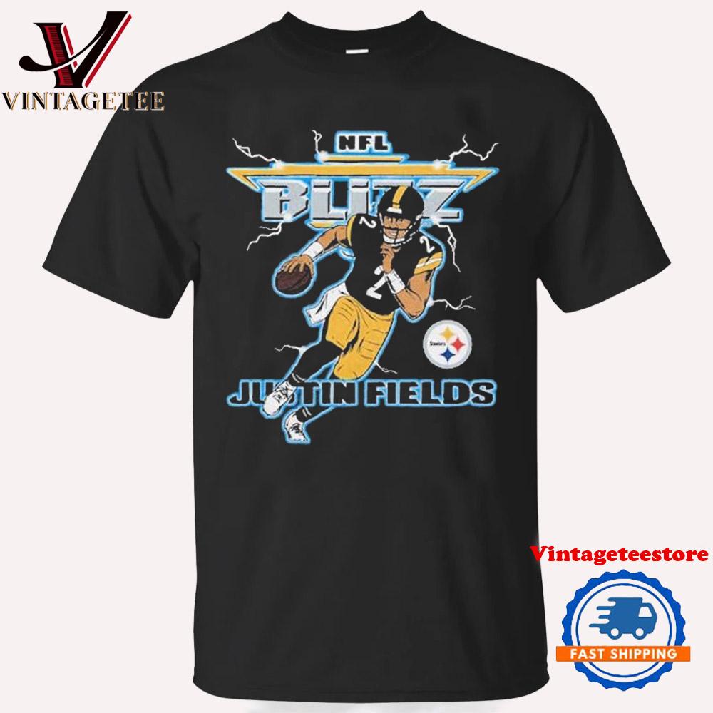 Justin Fields Pittsburgh Steelers NFL Blitz Vintage T Shirt