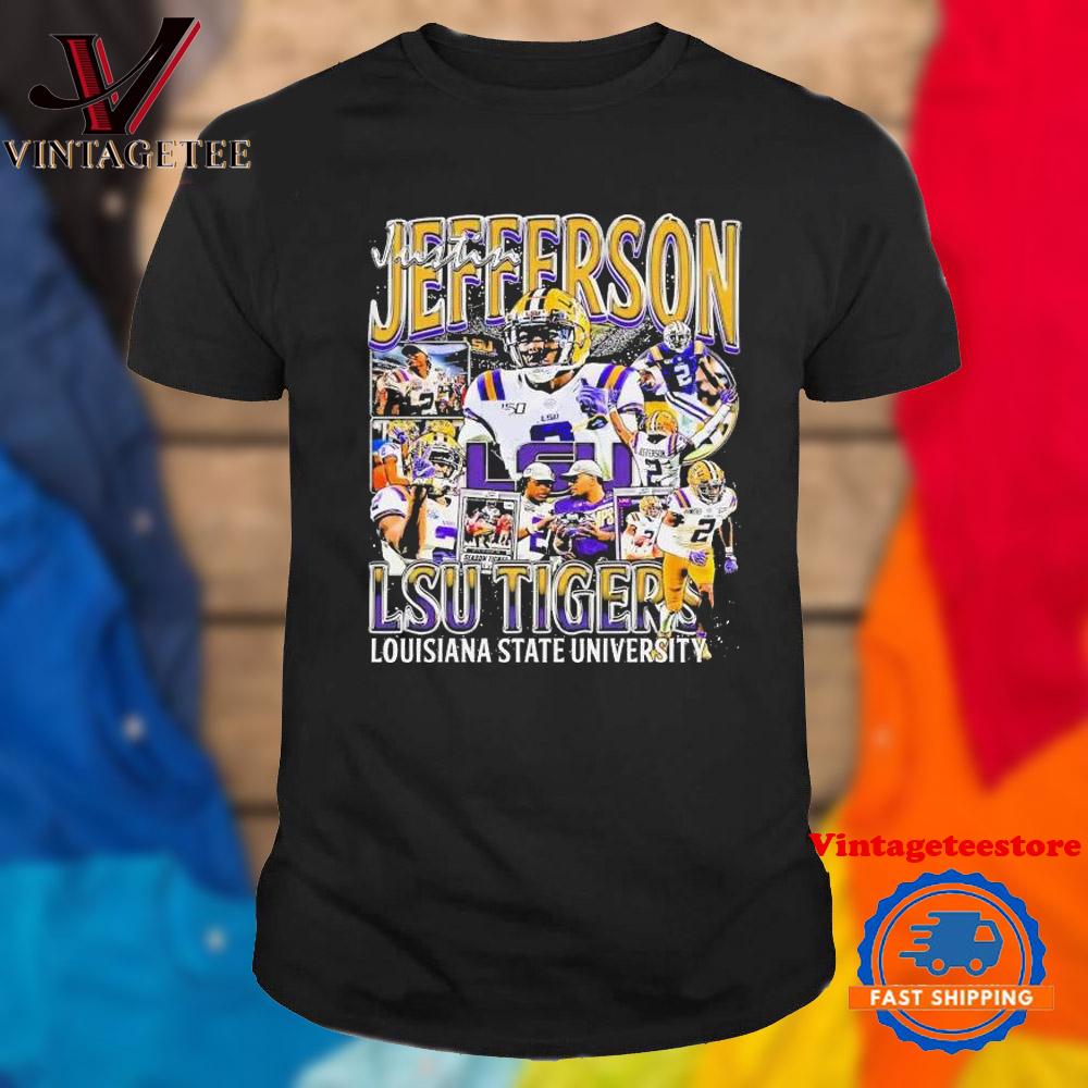Justin Jefferson Louisiana State University Lsu Tigers Vintage T Shirt