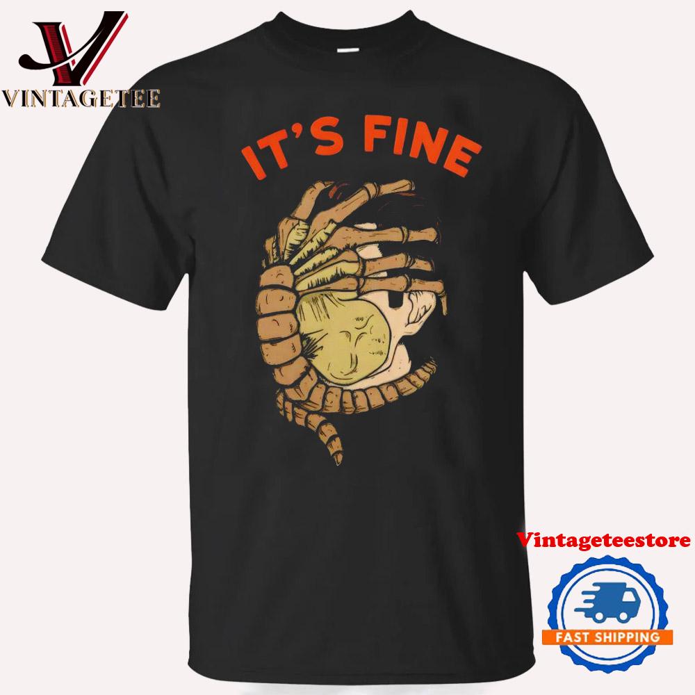 Lien It’s Fine Skeleton Vintage T Shirt