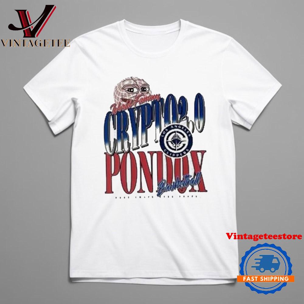 Los Angeles Clippers World Famous Crypto Pondox Basketball Vintage T Shirt