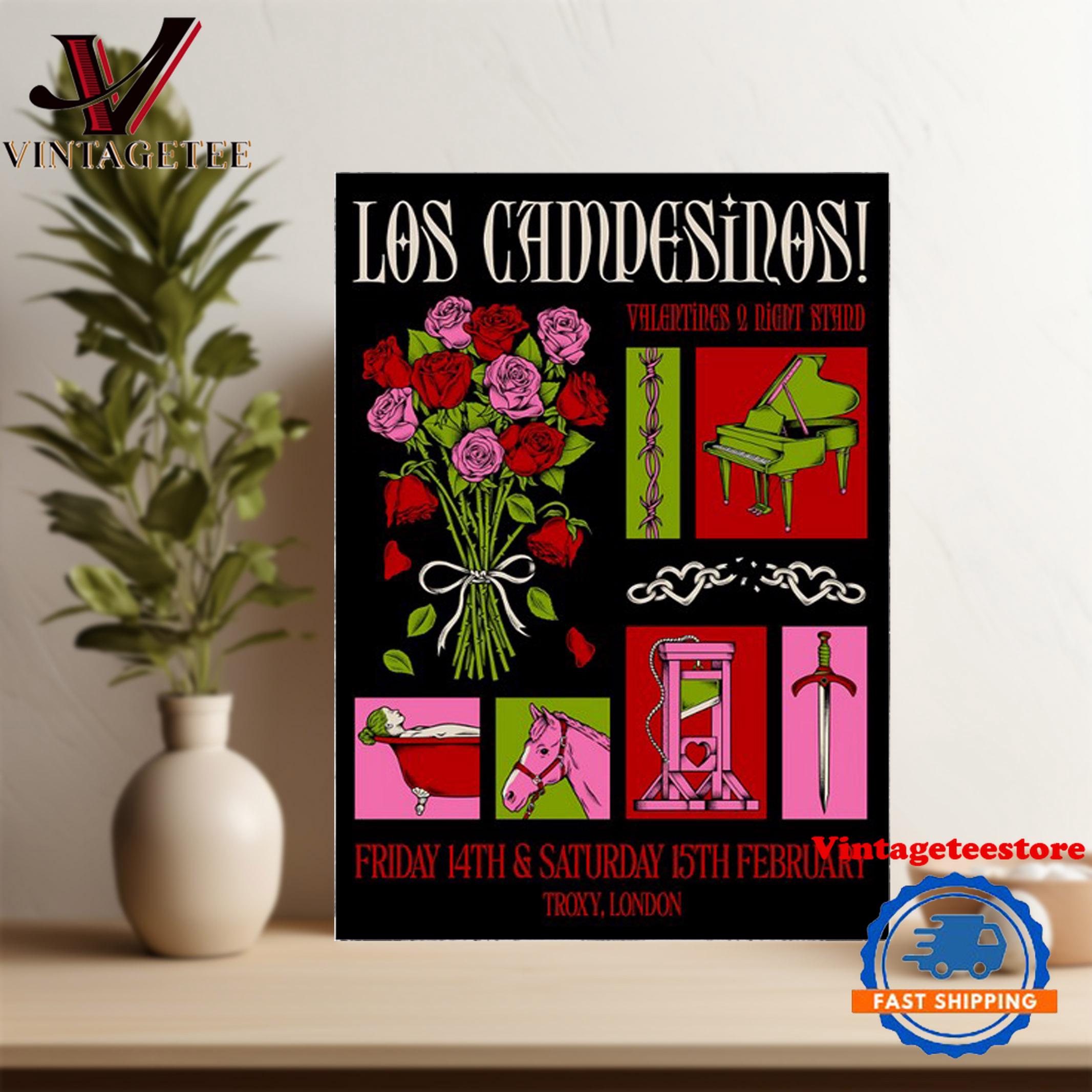 Los Campesinos Troxy In London, Uk On Feb 15 2025 Tour Poster Canvas Art Los Campesinos Troxy In London, Uk On Feb 15 2025 Tour Poster Canvas Art