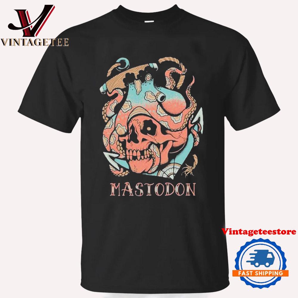 Mastodon Octopus Tattoo Skull Vintage T Shirt