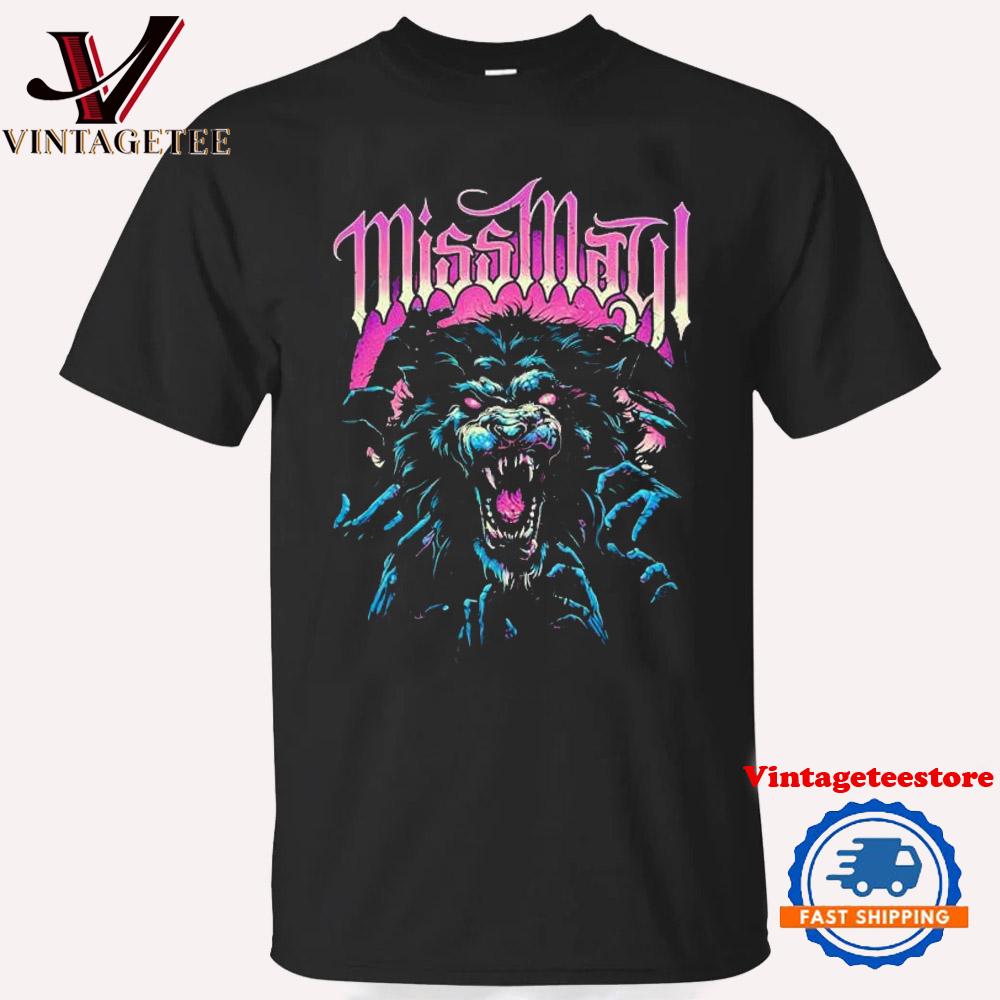 Miss May I Lion Vintage T Shirt
