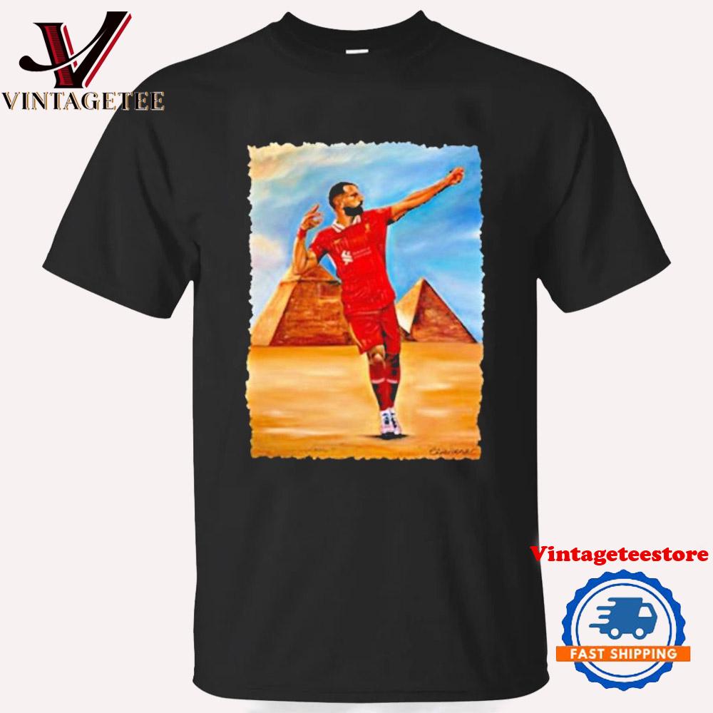 Mohamed Salah Egyptian Pyramid King Vintage T Shirt