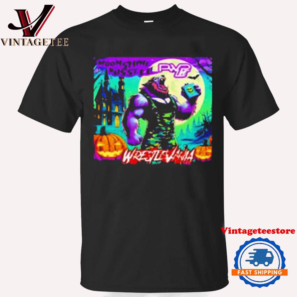 Moonshine Russell Wrestlevania Exclusive Post Vintage T Shirt