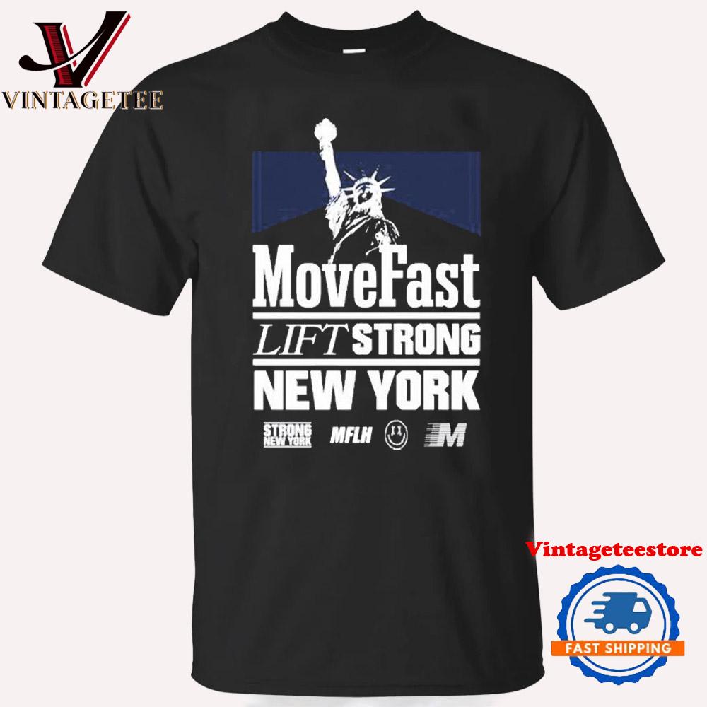 Move Fast Lift Strong New York Mflh X Sny Vintage T Shirt