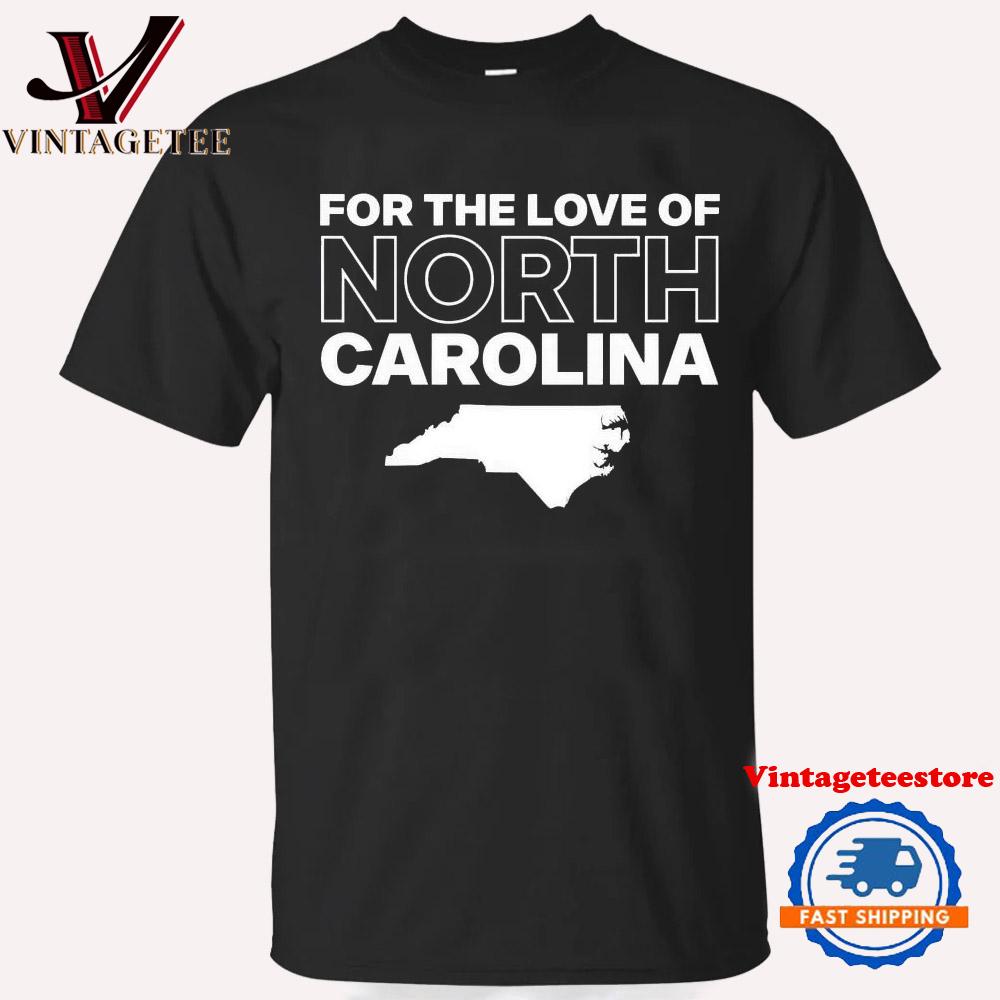 Nc Courage for the Love of North Carolina Map Vintage T Shirt