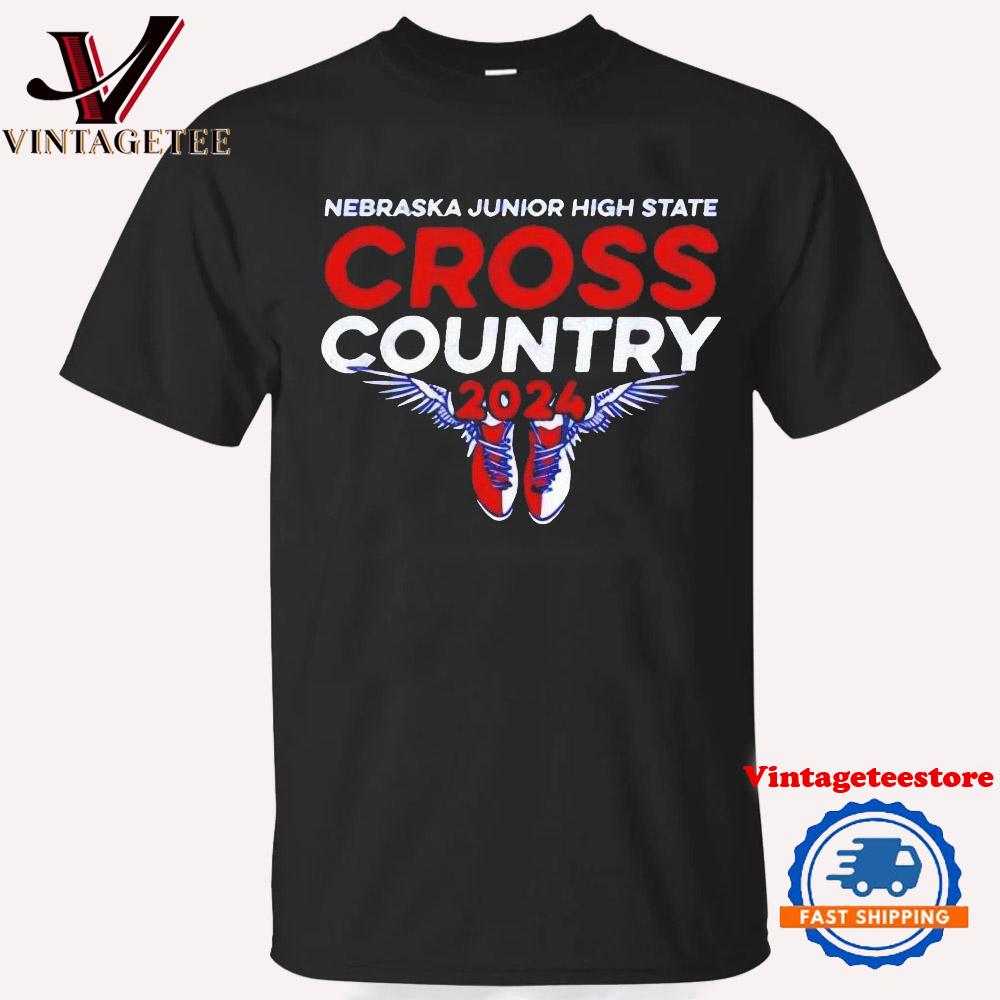 Nebraska Junior High State Cross Country Graphic Vintage T Shirt