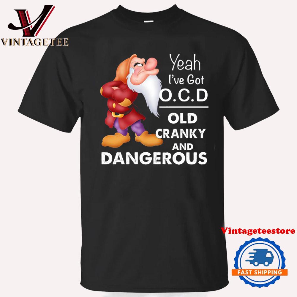 OCD Old Cranky Grumpy Disney Movies T Shirt