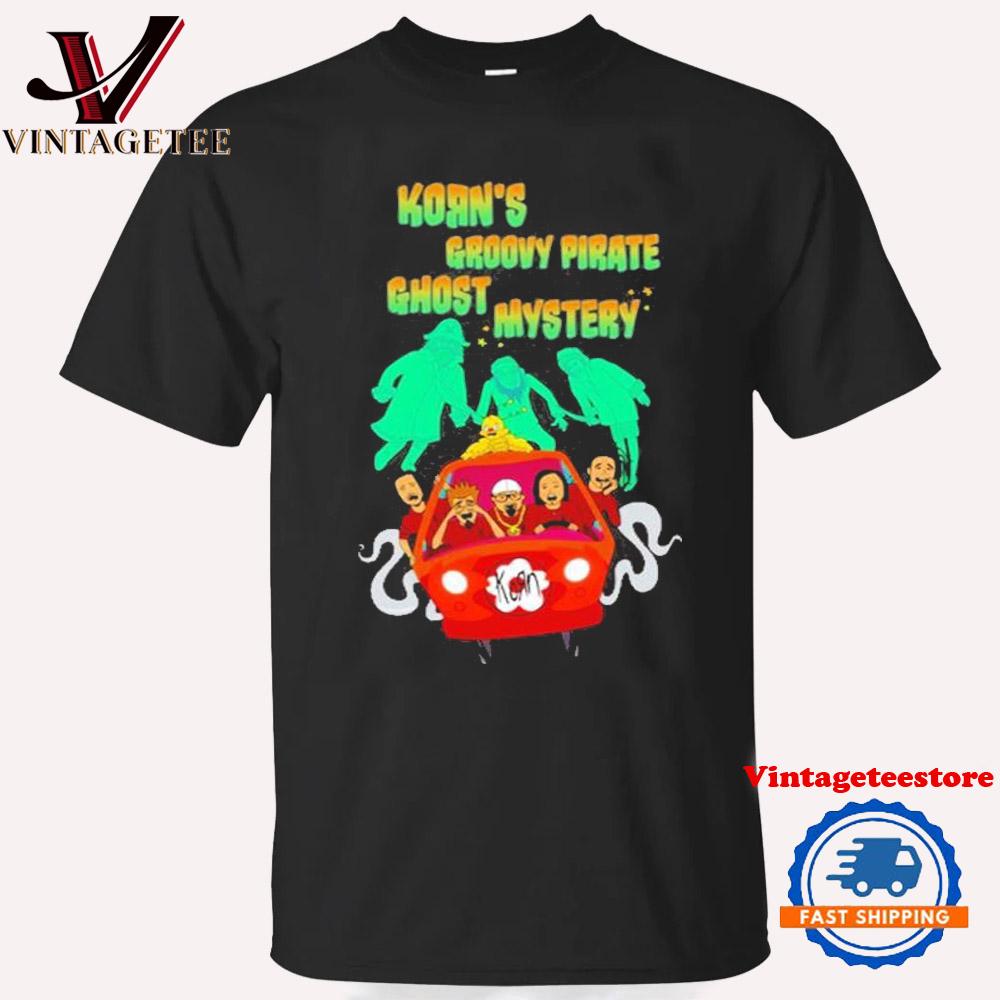Official 2024 Korn’s Groovy Pirate Ghost Mystery Vintage T Shirt